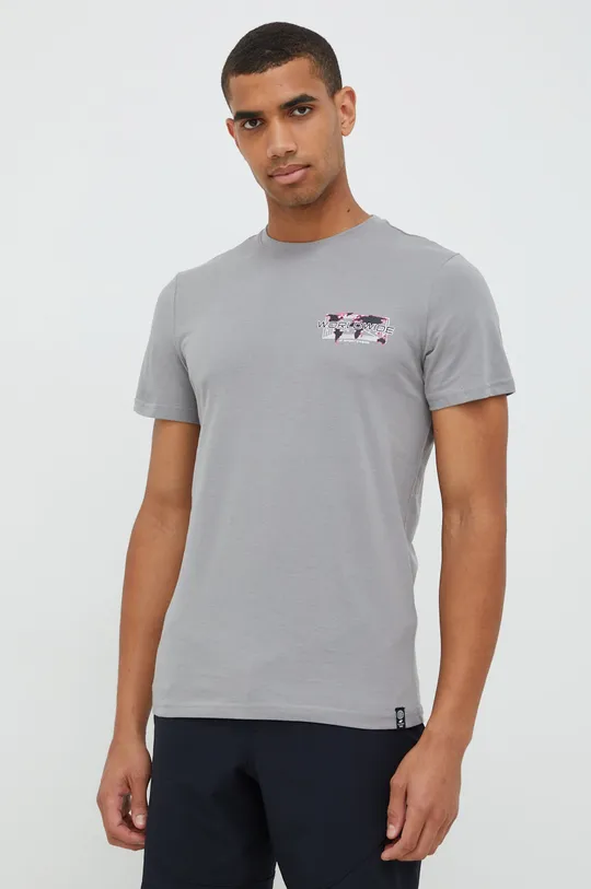 γκρί Βαμβακερό μπλουζάκι 4F Ανδρικά