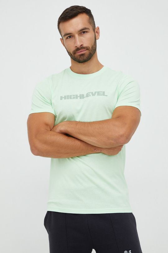 жълто-зелен Памучна тениска 4F