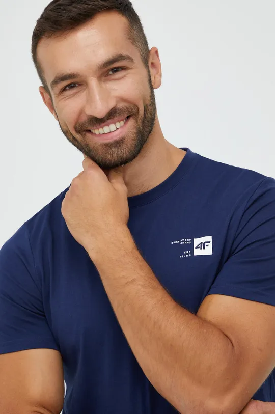 mornarsko plava Pamučna majica 4F
