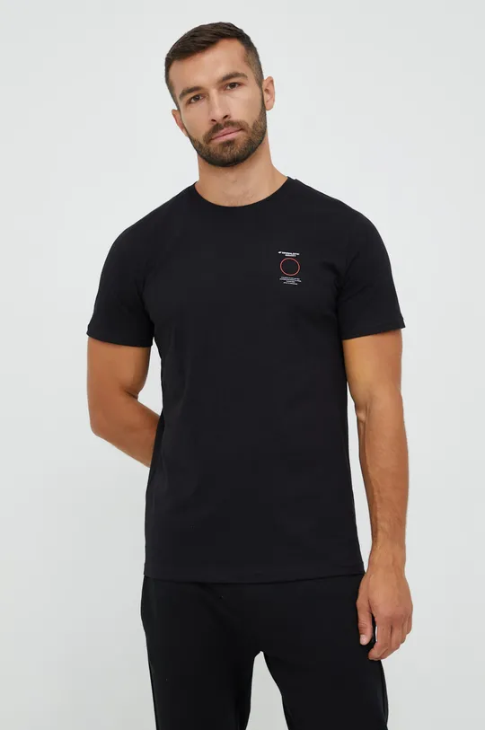 Бавовняна футболка 4F чорний