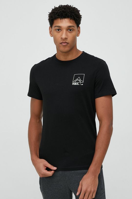 černá Bavlněné tričko 4F