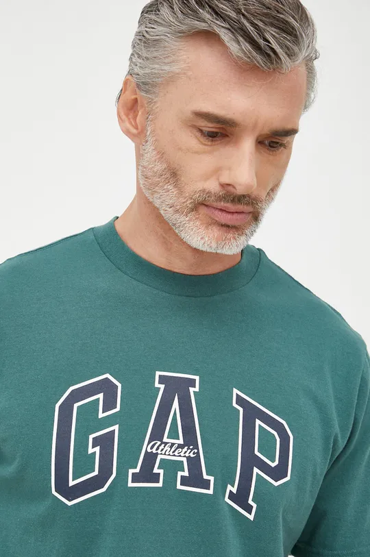 zielony GAP t-shirt bawełniany Męski
