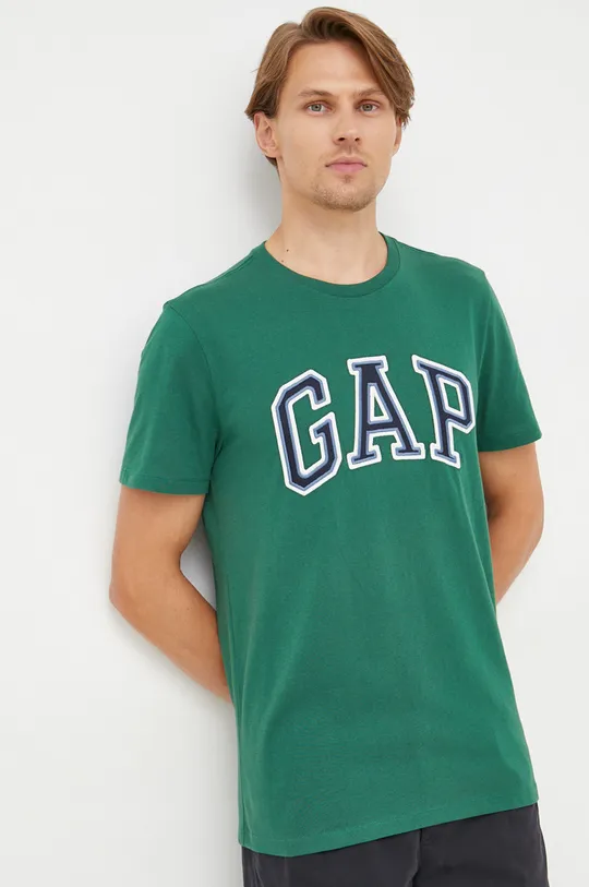 zielony GAP t-shirt bawełniany Męski