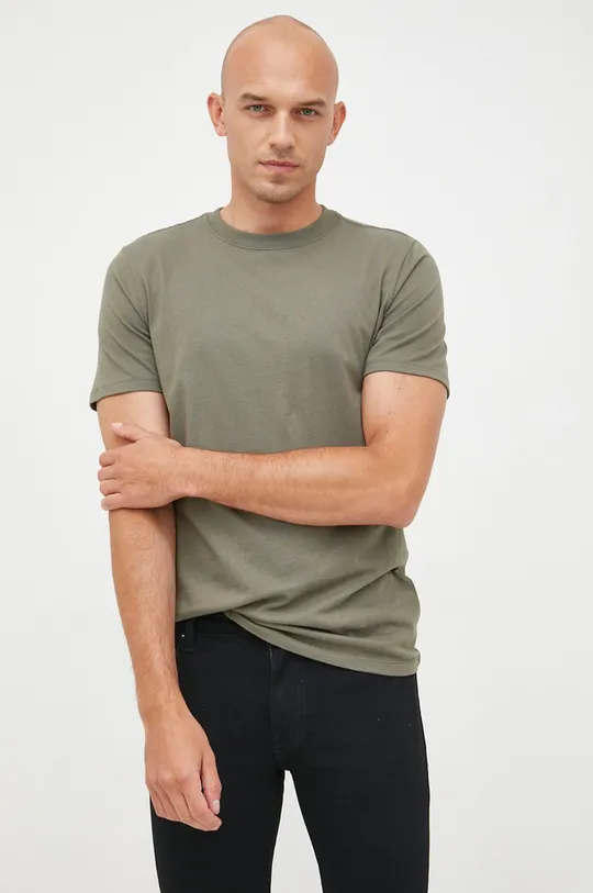 πράσινο Βαμβακερό μπλουζάκι GAP Ανδρικά