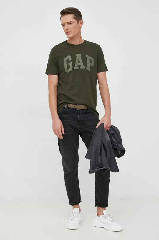multicolor GAP t-shirt bawełniany (3-pack)