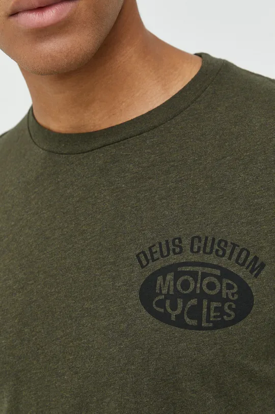 zielony Deus Ex Machina t-shirt bawełniany