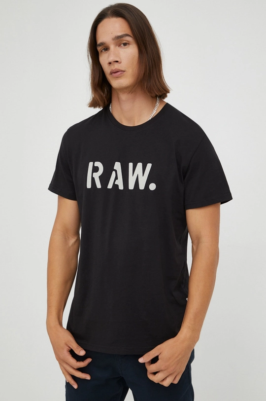 biela Bavlnené tričko G-Star Raw Pánsky