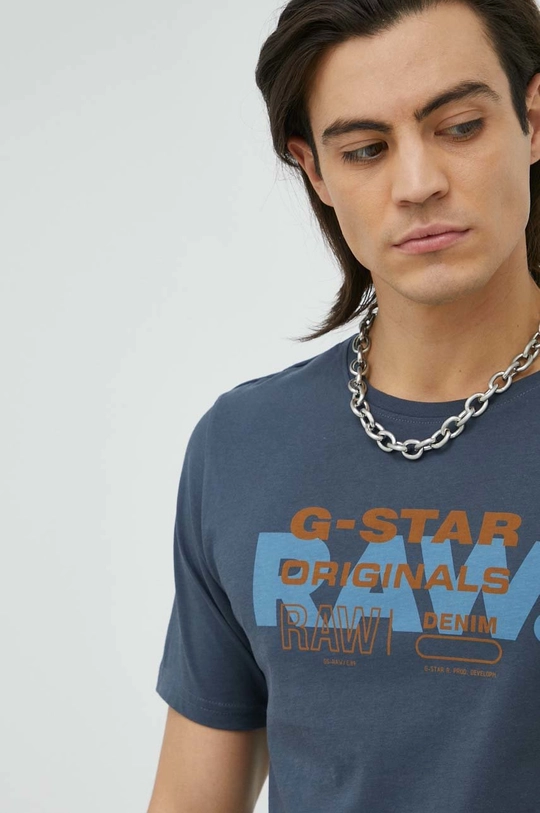 szary G-Star Raw t-shirt bawełniany