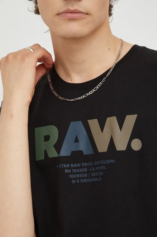 Βαμβακερό μπλουζάκι G-Star Raw Ανδρικά
