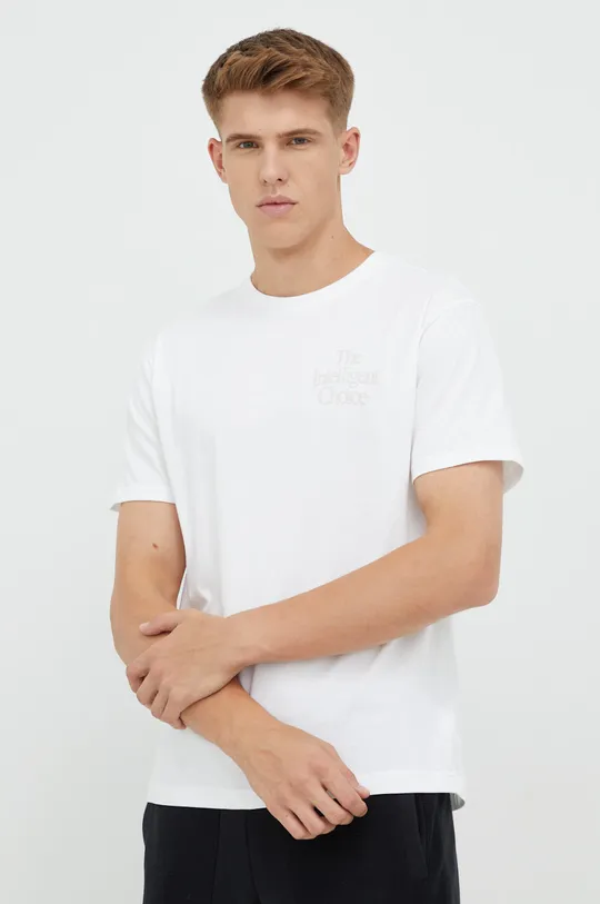 bijela Pamučna majica New Balance Muški