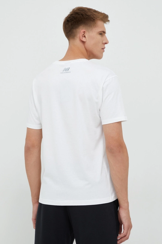 New Balance t-shirt bawełniany 100 % Bawełna