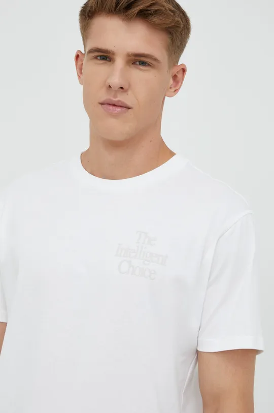 biela Bavlnené tričko New Balance