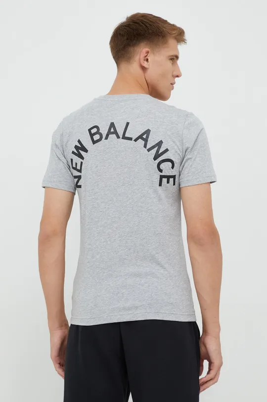γκρί Μπλουζάκι New Balance Ανδρικά