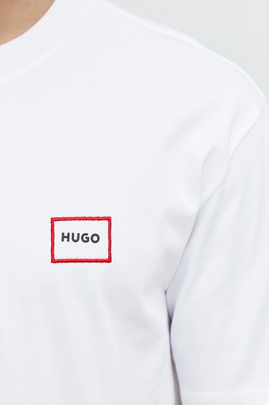 HUGO t-shirt bawełniany Męski