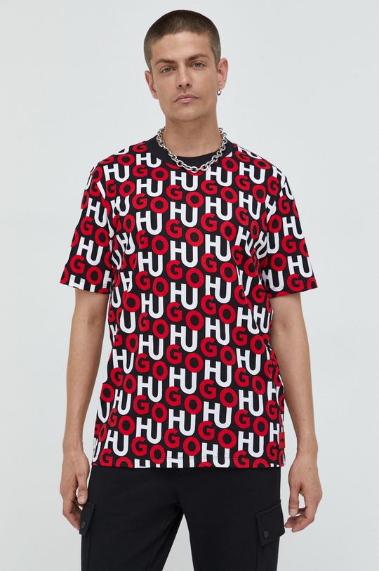 multicolor HUGO t-shirt bawełniany