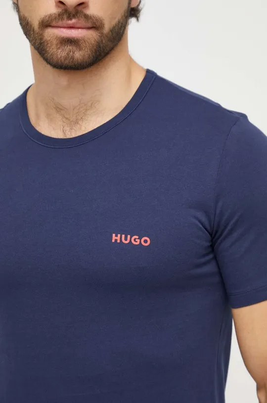 Βαμβακερό μπλουζάκι HUGO 3-pack