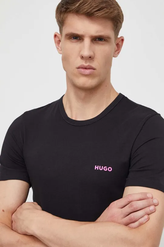 Pamučna majica HUGO 3-pack Muški