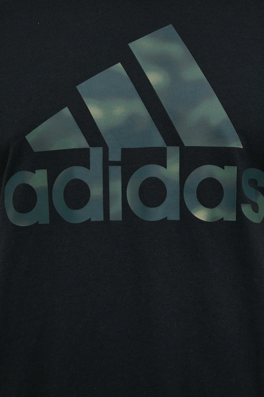 czarny adidas t-shirt bawełniany