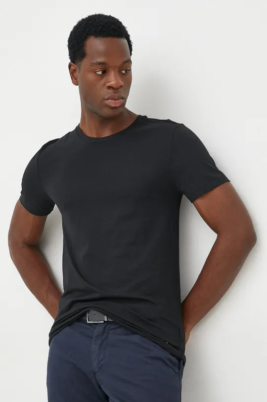 μαύρο Βαμβακερό μπλουζάκι Polo Ralph Lauren 3 - Pack
