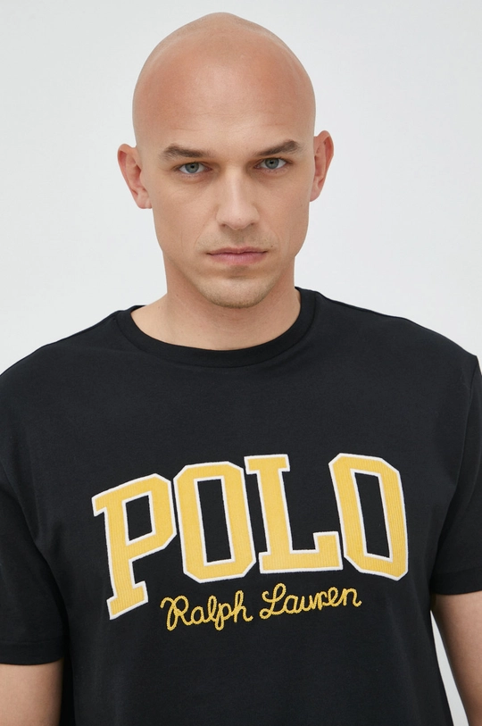 czarny Polo Ralph Lauren t-shirt bawełniany