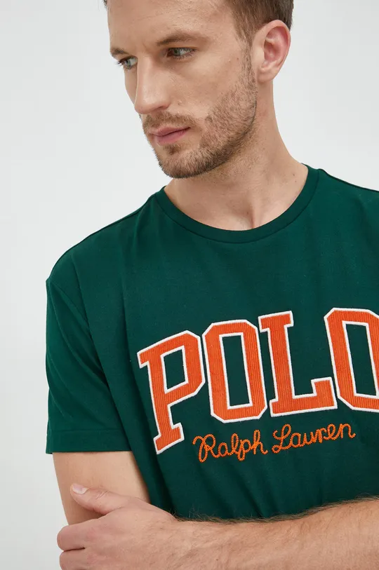 zielony Polo Ralph Lauren t-shirt bawełniany