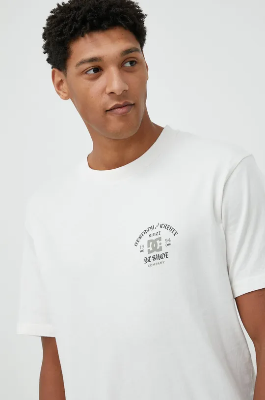 λευκό Βαμβακερό μπλουζάκι DC