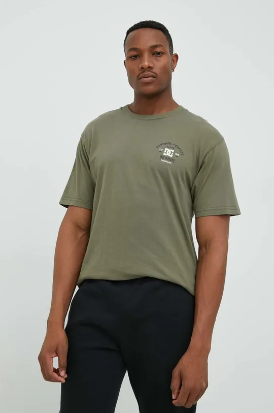 πράσινο Βαμβακερό μπλουζάκι DC Ανδρικά