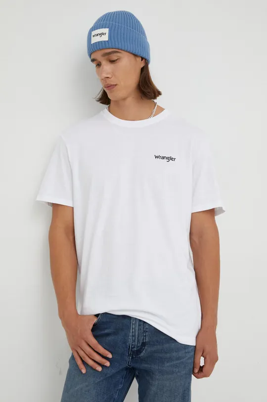Βαμβακερό μπλουζάκι Wrangler πολύχρωμο