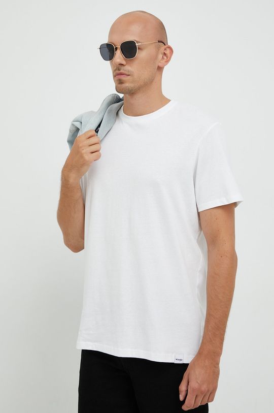 granatowy Wrangler t-shirt bawełniany (2-pack) Męski
