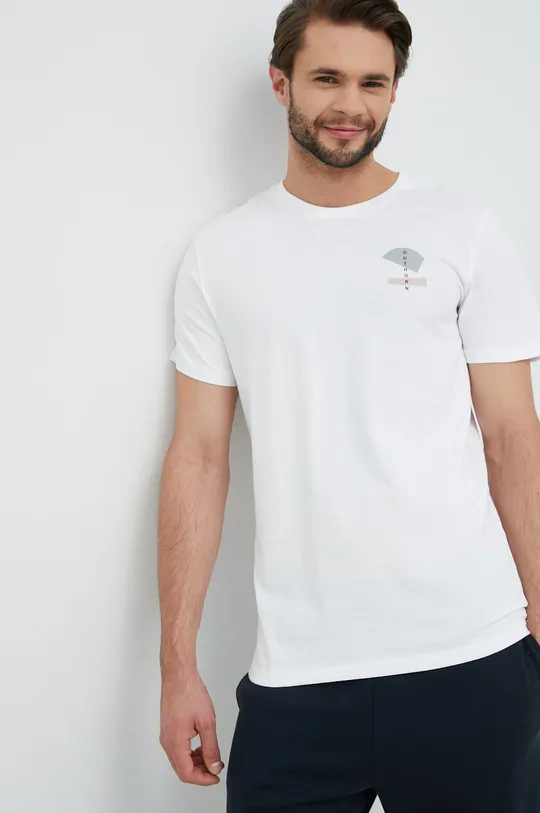 bela Bombažna kratka majica Outhorn Moški