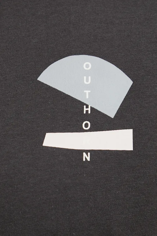 γκρί Βαμβακερό μπλουζάκι Outhorn