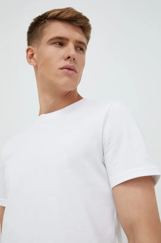 λευκό Βαμβακερό μπλουζάκι Outhorn Ανδρικά