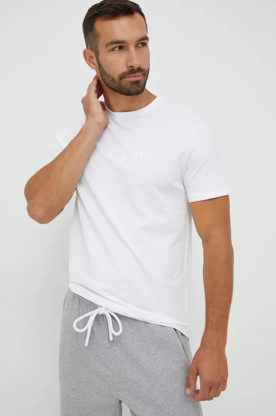 biały Outhorn t-shirt bawełniany Męski