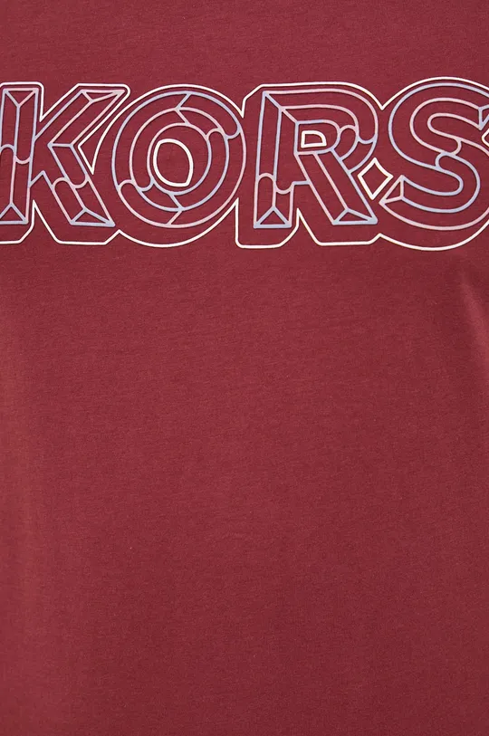 μπορντό Βαμβακερό μπλουζάκι Michael Kors