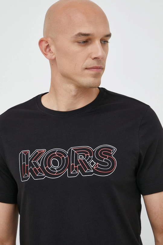 czarny Michael Kors t-shirt bawełniany