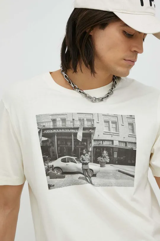 Wrangler t-shirt bawełniany x Leon Bridges Męski