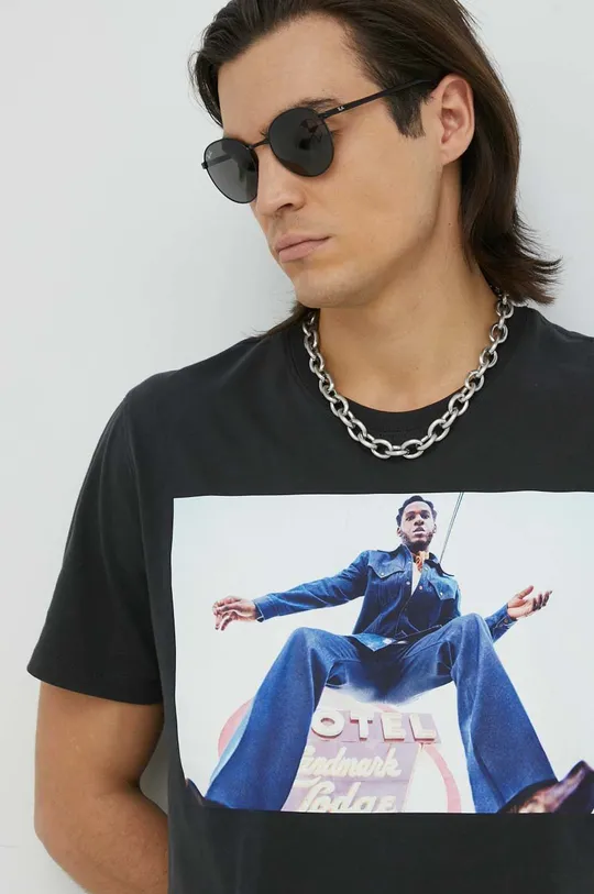 Wrangler t-shirt bawełniany x Leon Bridges Męski