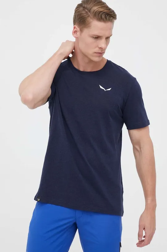 mornarsko plava Sportska majica kratkih rukava Salewa Pure Dolomites Muški