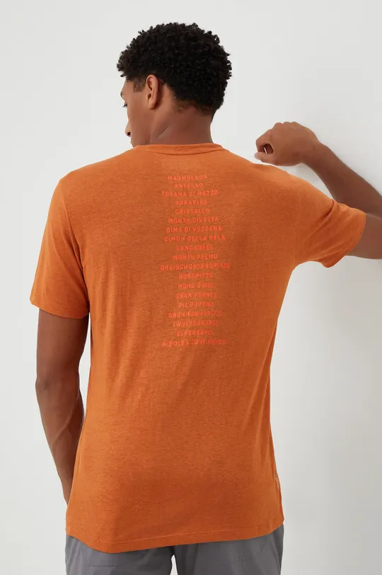 pomarańczowy Salewa T-shirt sportowy Pure Dolomites Męski