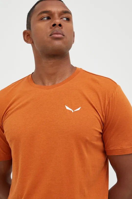 oranžová Športové tričko Salewa Hemp Logo