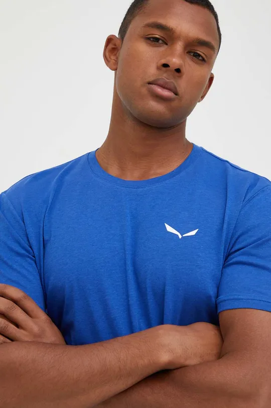 plava Sportska majica kratkih rukava Salewa Hemp Logo Muški