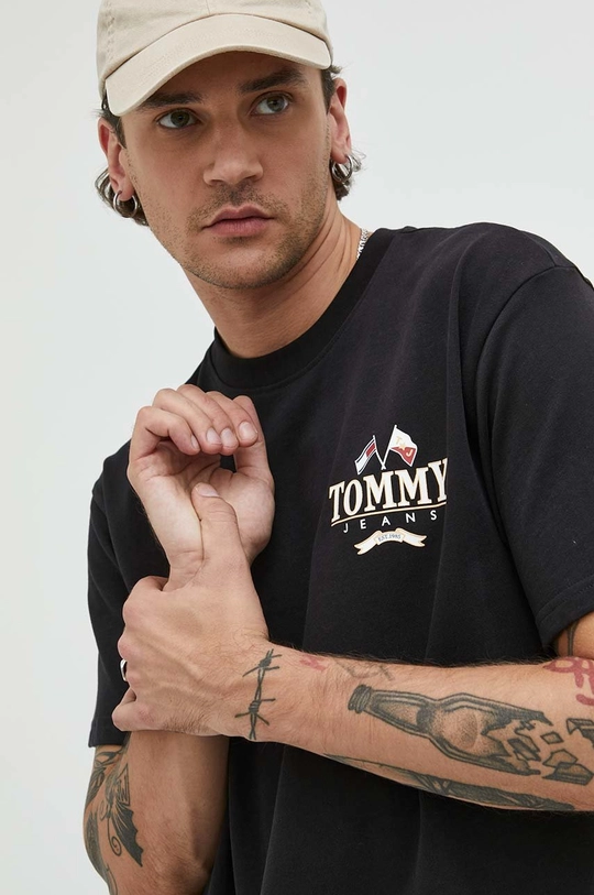 Βαμβακερό μπλουζάκι Tommy Jeans  100% Βαμβάκι