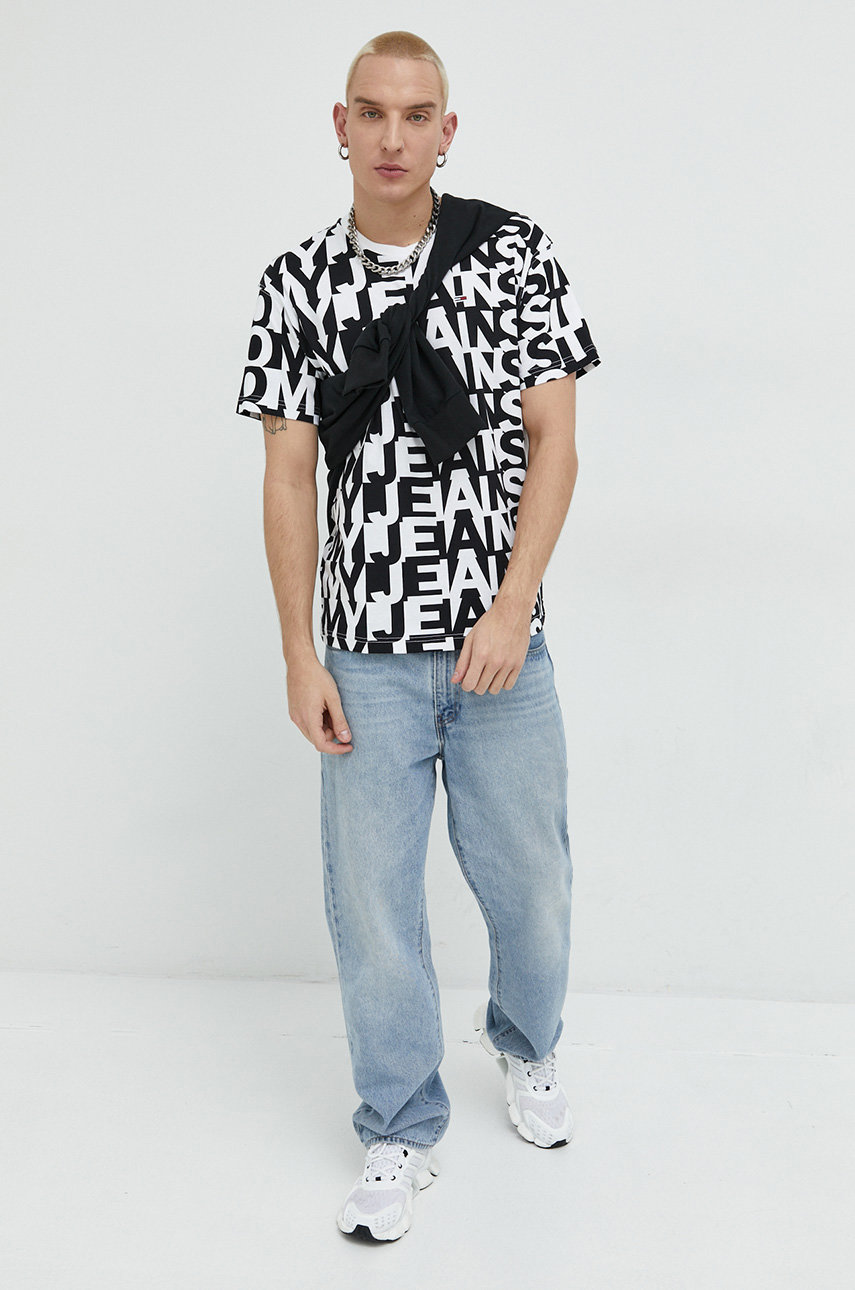 Tommy Jeans t-shirt bawełniany biały