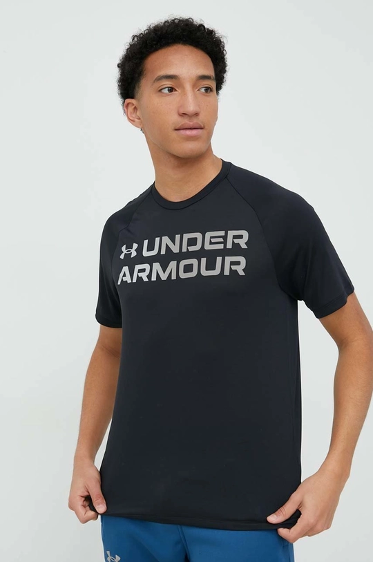 czarny Under Armour t-shirt treningowy Tech 2.0 Gradient