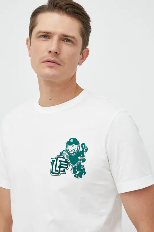 biały United Colors of Benetton t-shirt bawełniany