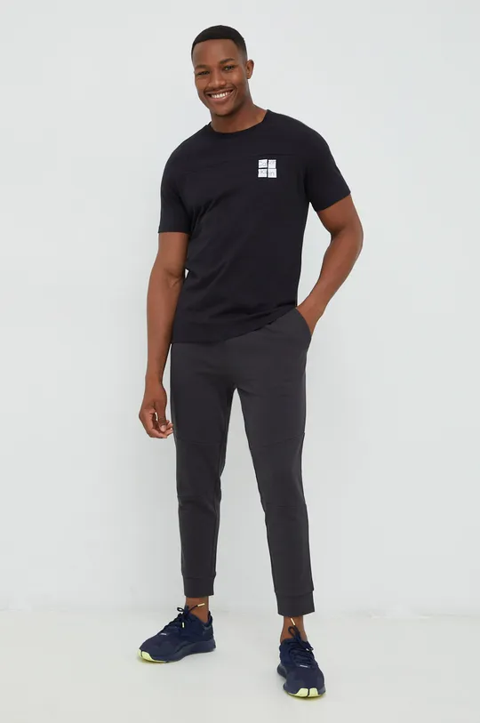 Calvin Klein Performance t-shirt bawełniany czarny