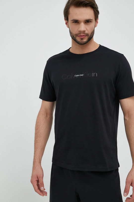 czarny Calvin Klein Performance t-shirt Męski