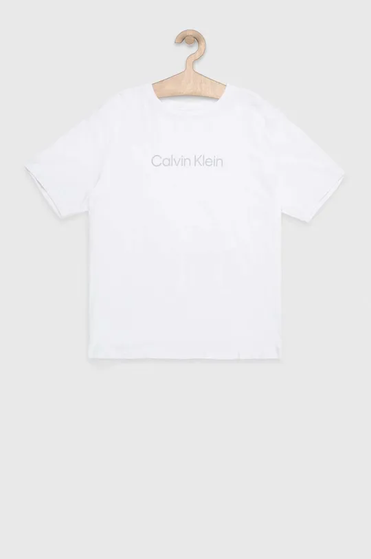 λευκό Μπλουζάκι προπόνησης Calvin Klein Performance Ανδρικά