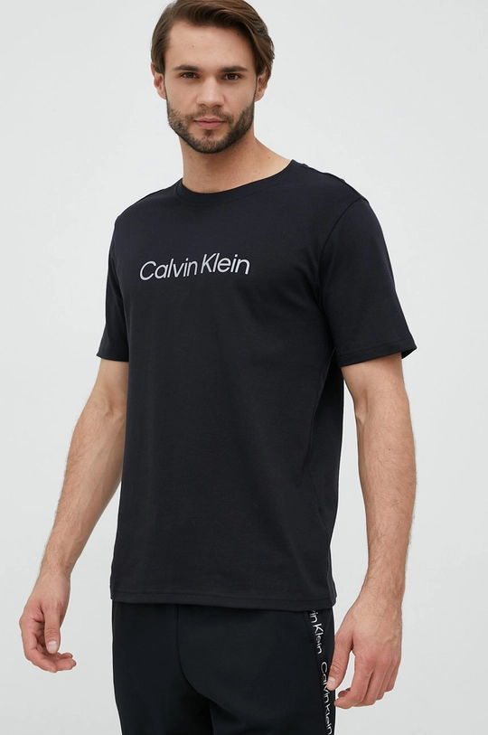 czarny Calvin Klein Performance t-shirt treningowy Męski