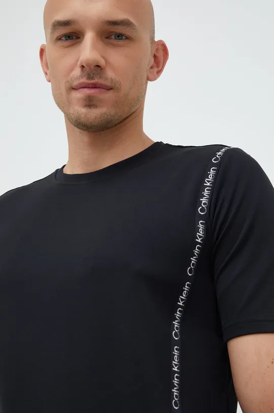μαύρο Μπλουζάκι προπόνησης Calvin Klein Performance Active Icon Ανδρικά